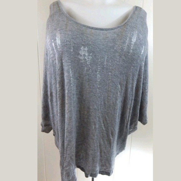 Lane Bryant Dolman Sleeve Metallic Top - Picture 1 of 4